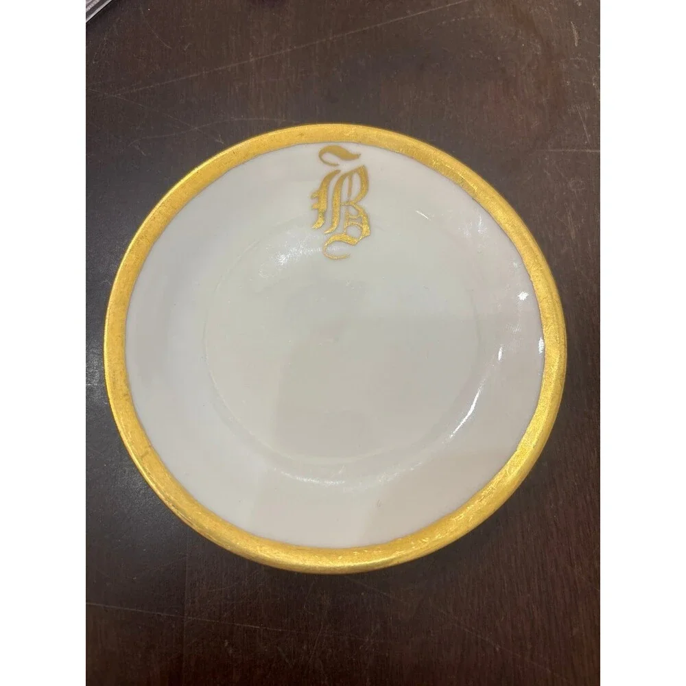 Antique D&C France Monogrammed Butter Pats